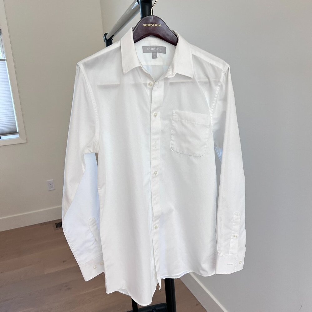 Nordstrom white dress shirt Boys 18